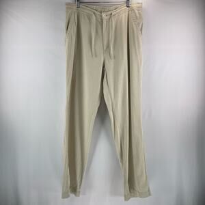 Cubavera Linen Blend Drawstring Pants Size L